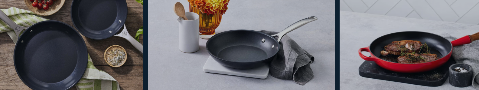 Le Creuset koekenpannen