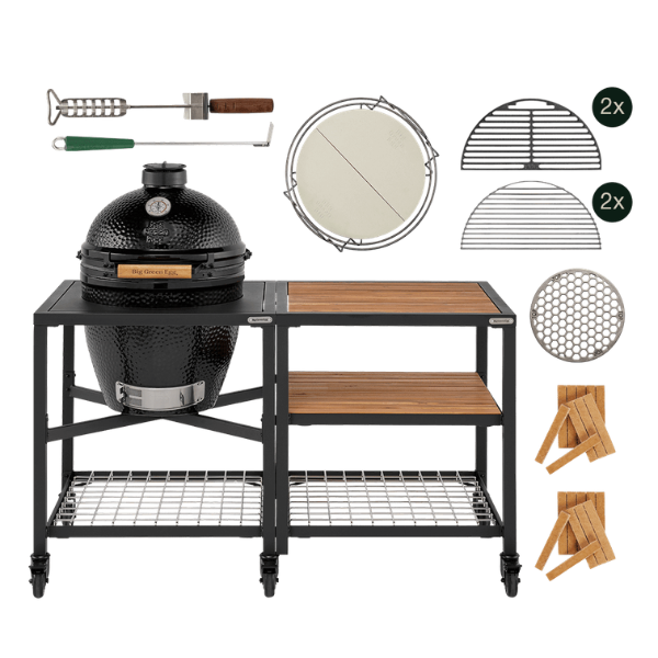 Big Green Egg The Onyx Large Essential Outdoor Kitchen Accacia