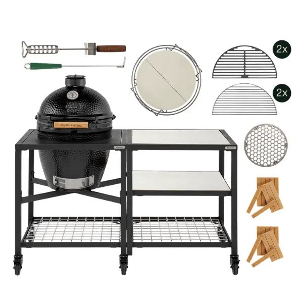 Big Green Egg The Onyx Large Essential Outdoor Kitchen RVS
