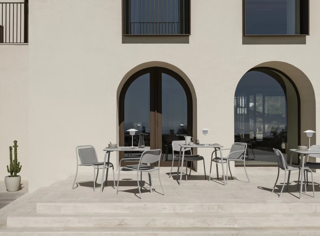 Blomus YUA Zitkussen + rugkussen Melange Grey