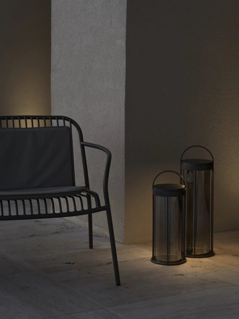 Blomus YUA Zitkussen + rugkussen Melange Grey