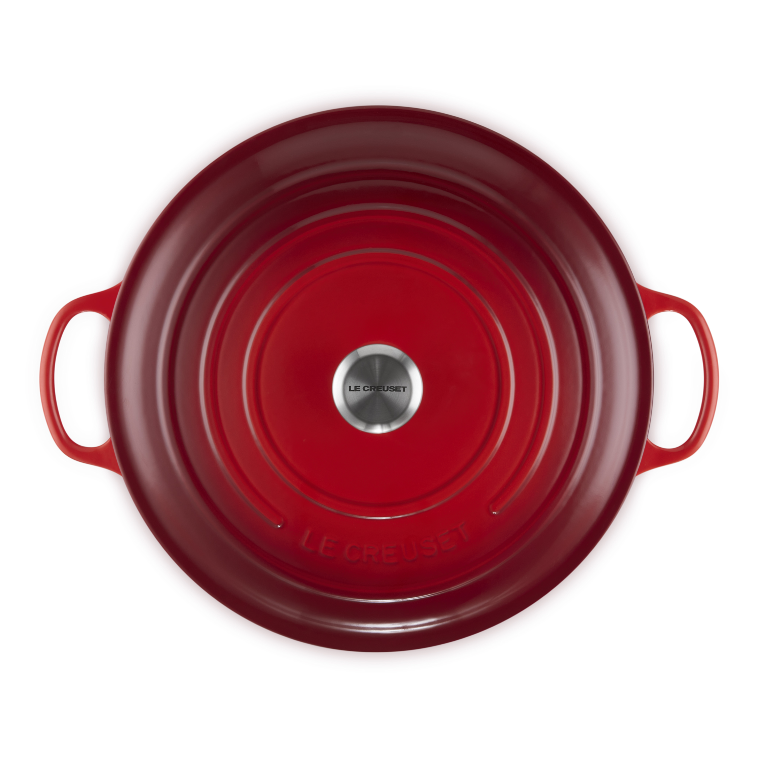 Le creuset Braad- / Stoofpan Signature rond Kersenrood 34cm 12l