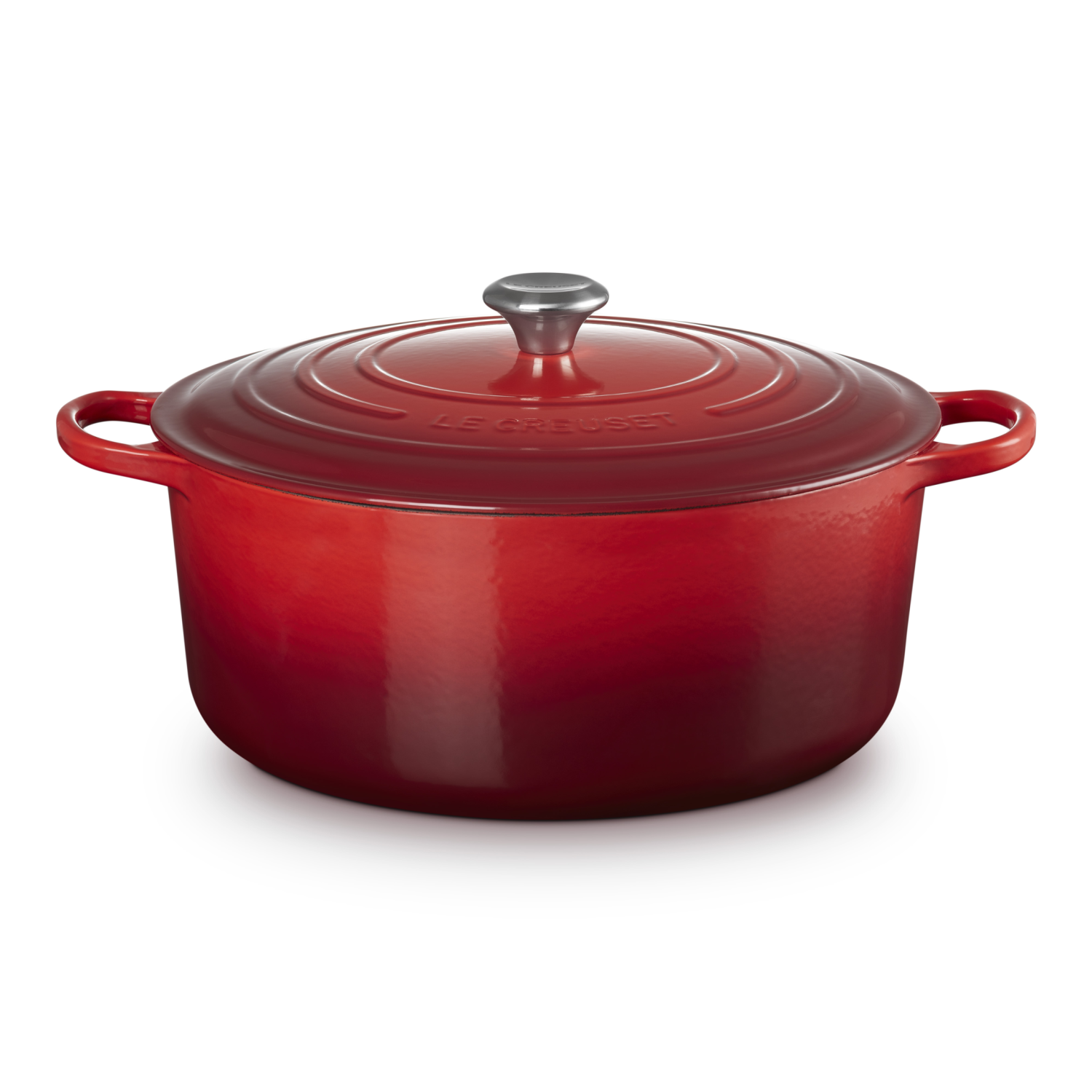 Le creuset Braad- / Stoofpan Signature rond Kersenrood 34cm 12l