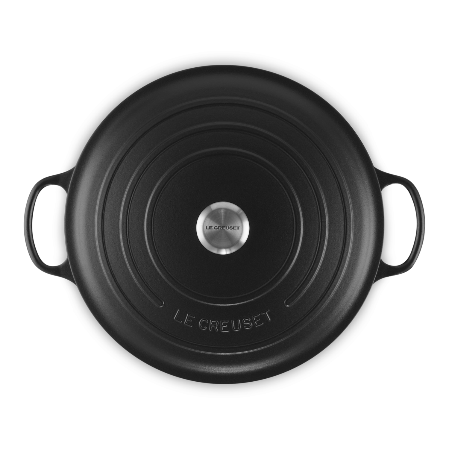 Le Creuset Braad- / Stoofpan Signature rond Mat Zwart 34cm 12l
