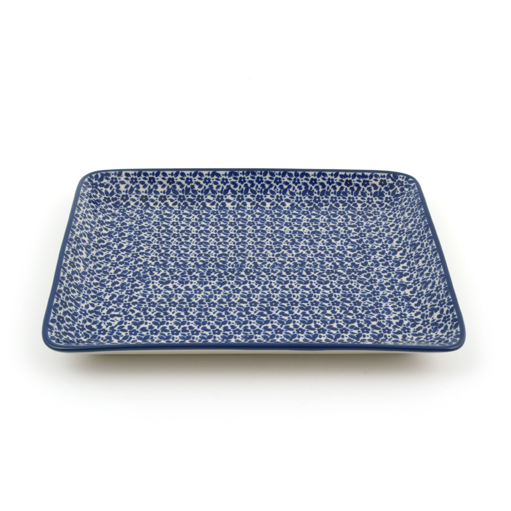 Bunzlau Bord 21,5x27,5cm Indigo