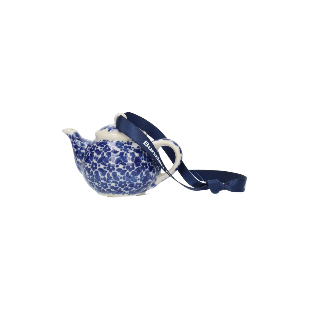 Bunzlau Christmas Hanger Theepot Indigo
