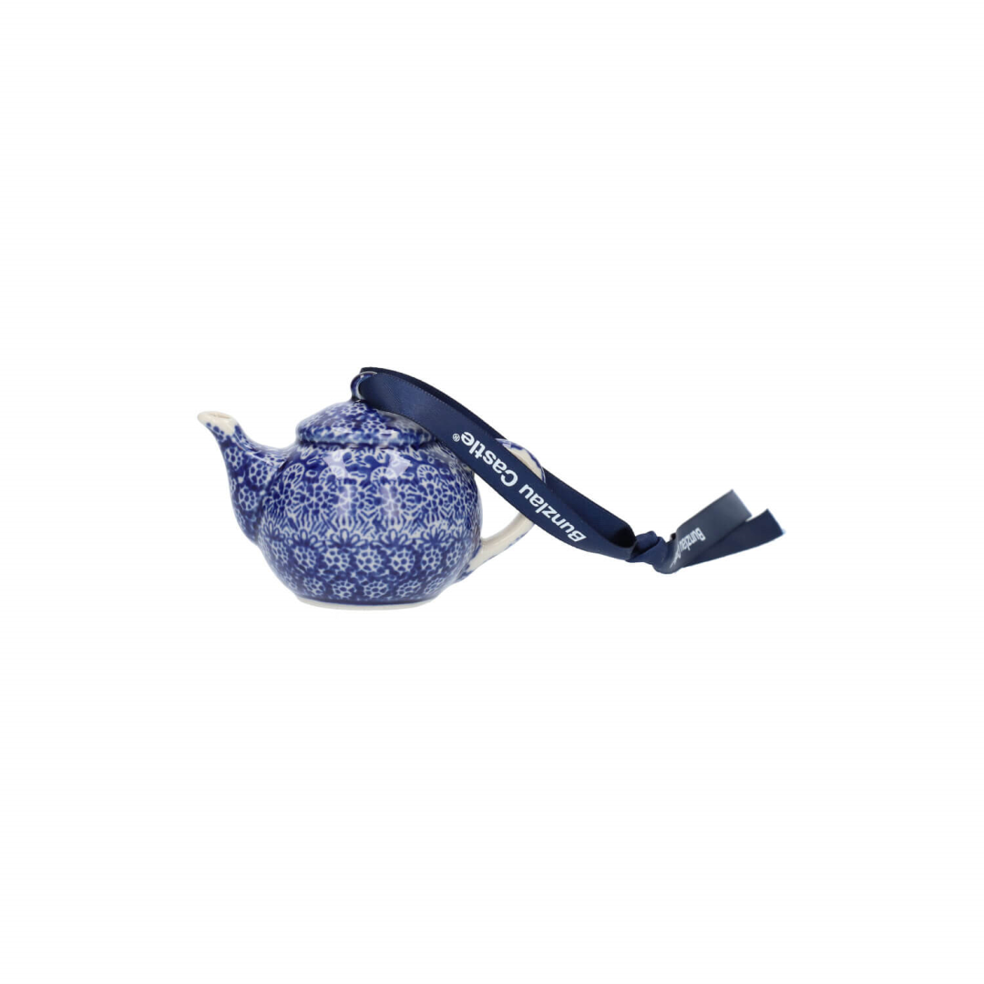 Bunzlau Christmas Hanger Theepot Lace