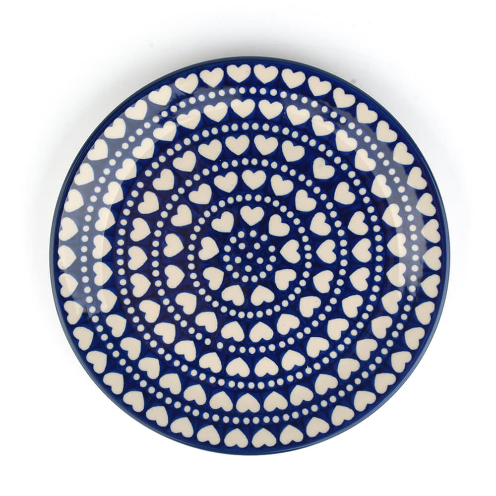 Bunzlau Dinderbord 25cm plat Blue Valentine