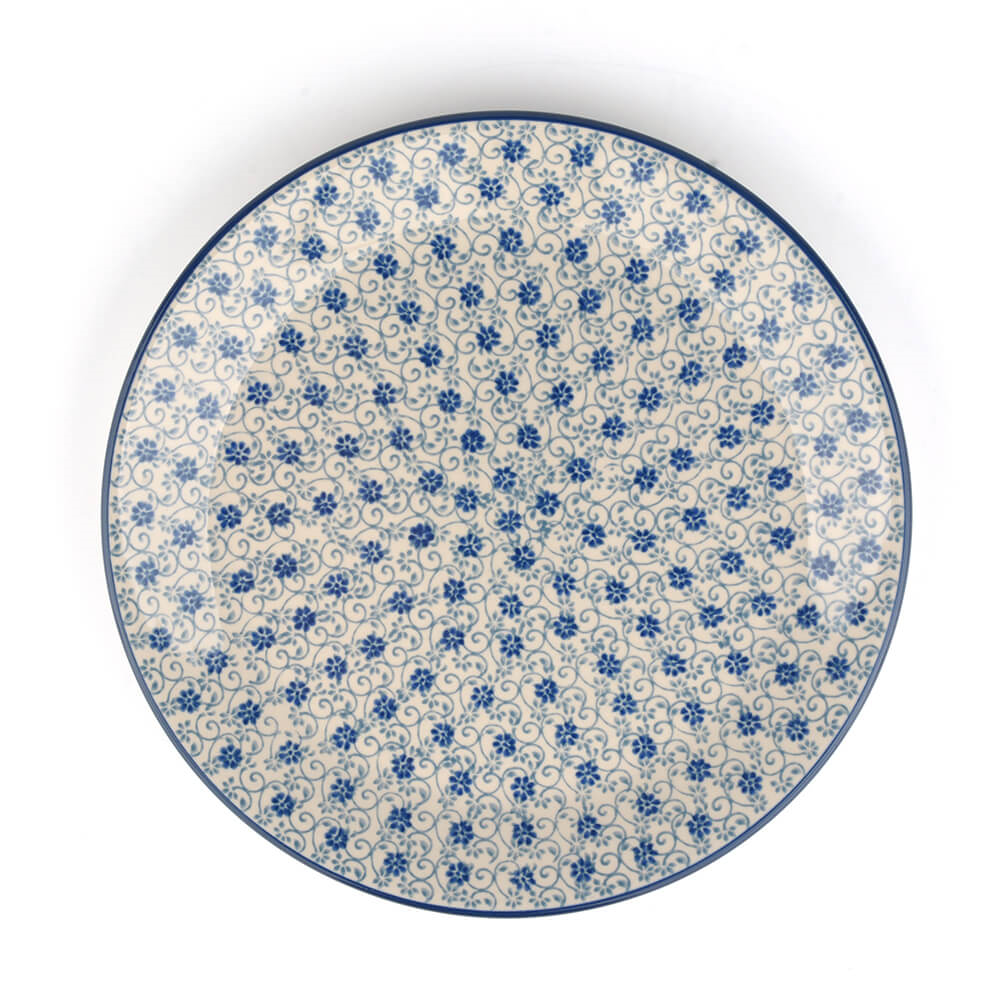 Bunzlau Dinderbord 25cm plat Flower Fountain