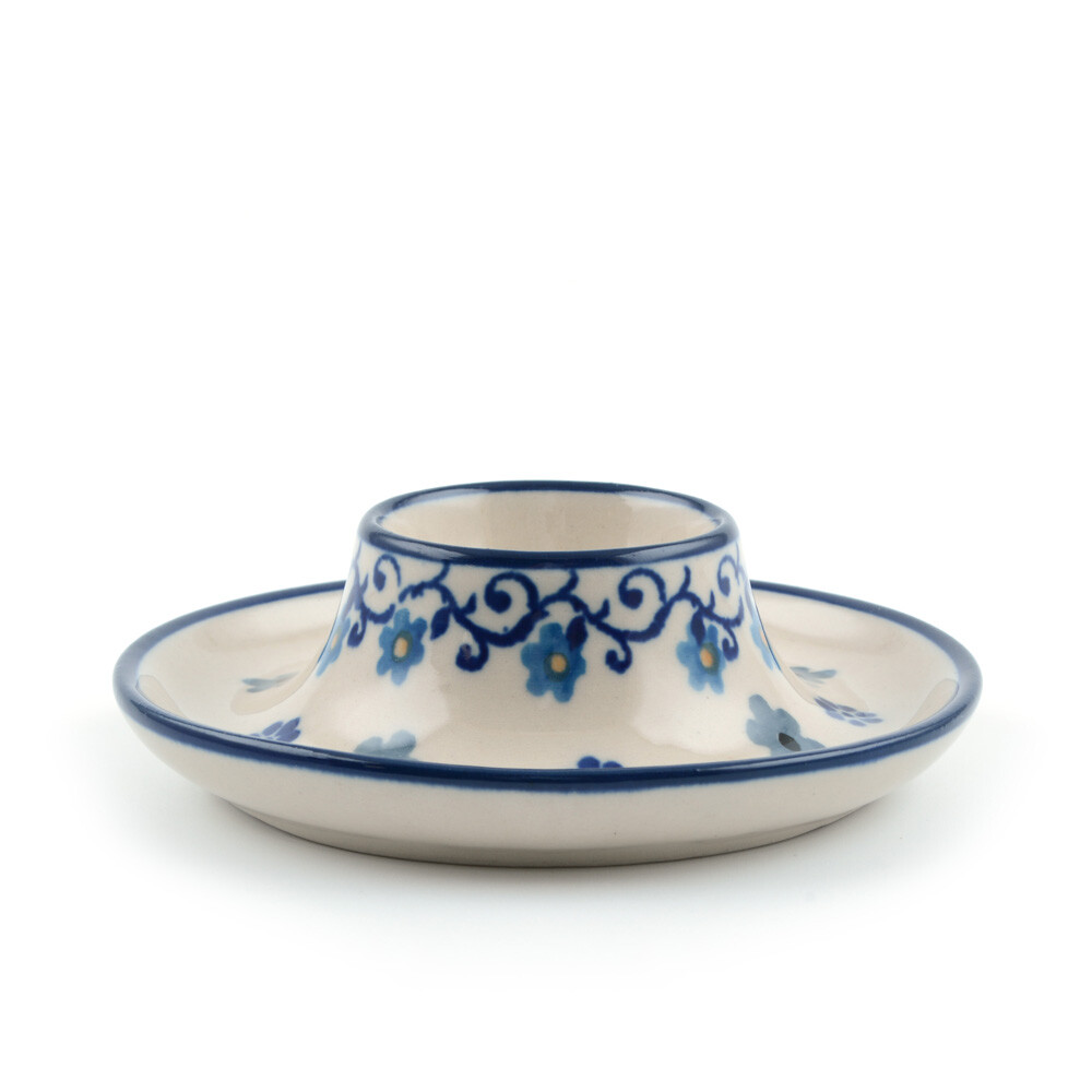 Bunzlau Eierdop plat 9cm Winter Garden