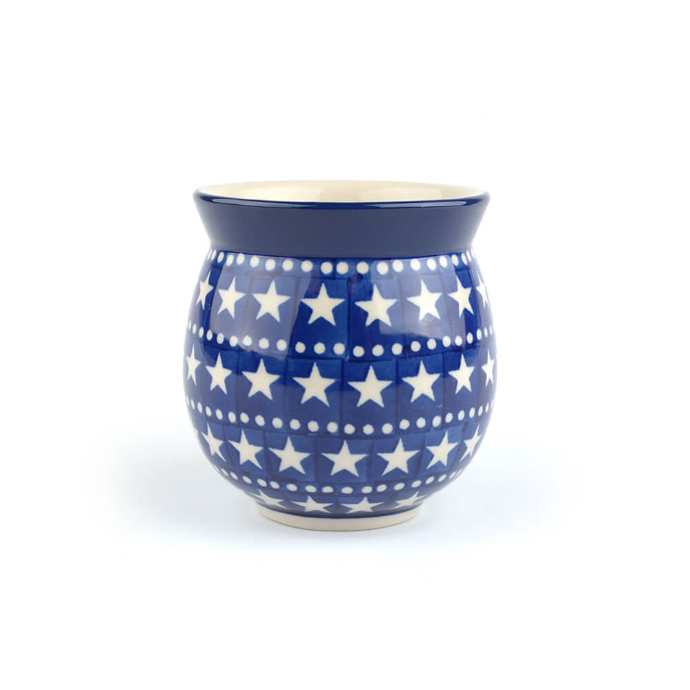 Bunzlau Farmer Mug 300ml Blue Stars