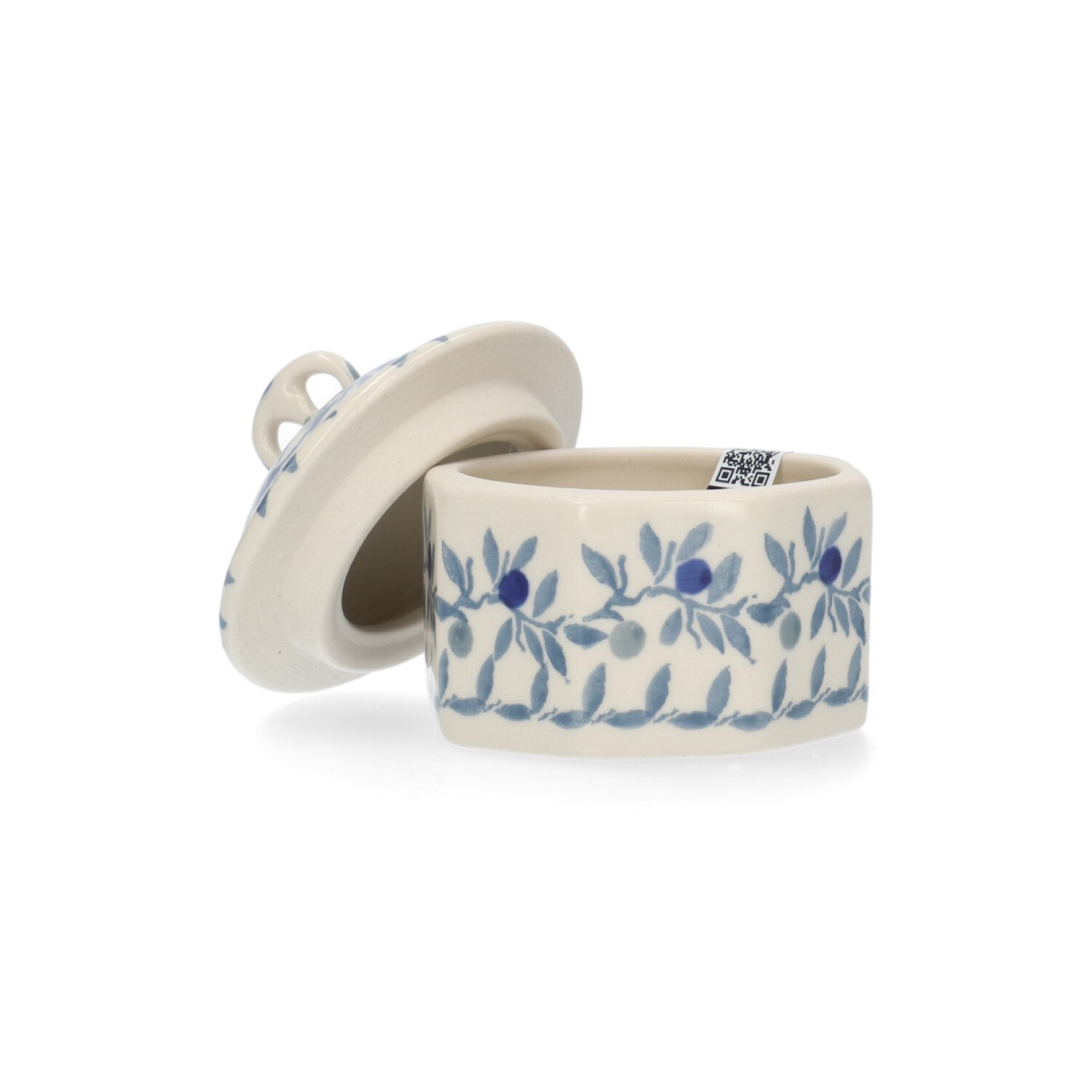 Bunzlau Miniature Box Blue Olive