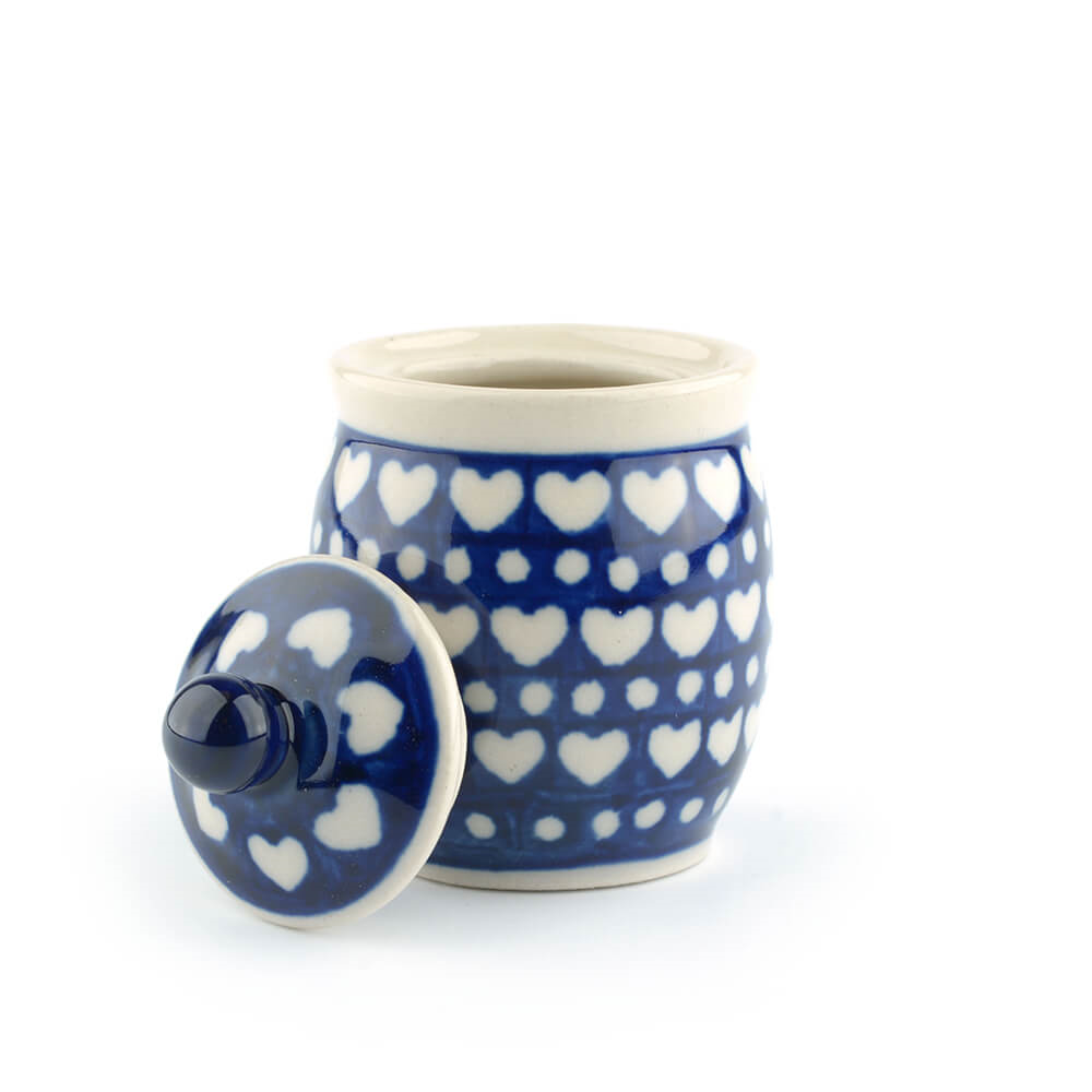 Bunzlau Miniature pot Blue Valentine