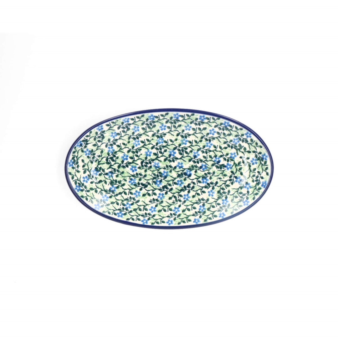 Bunzlau Ovale Schaal 12,7x21,5cm Poetry