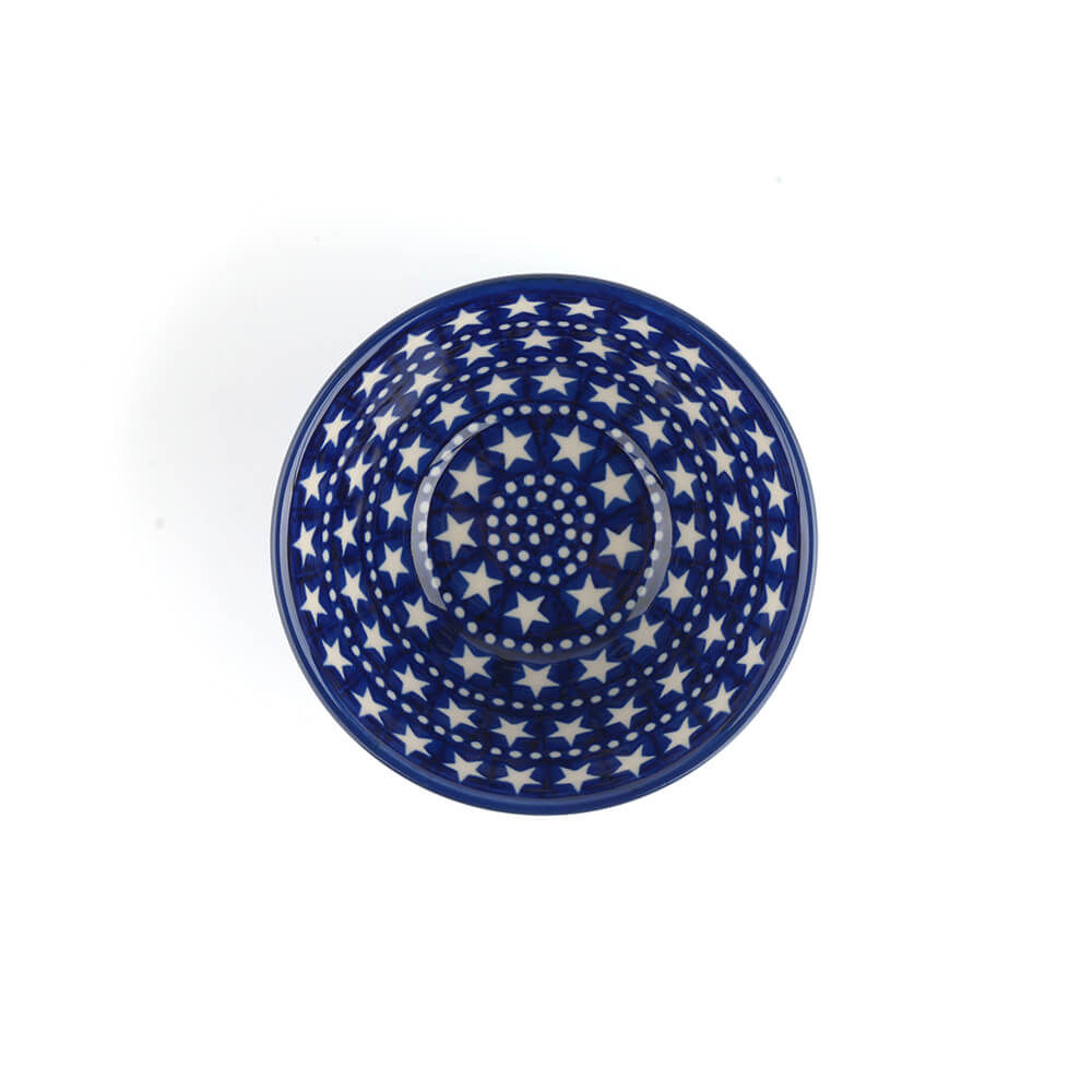 Bunzlau Schaal 14cm Blue Stars