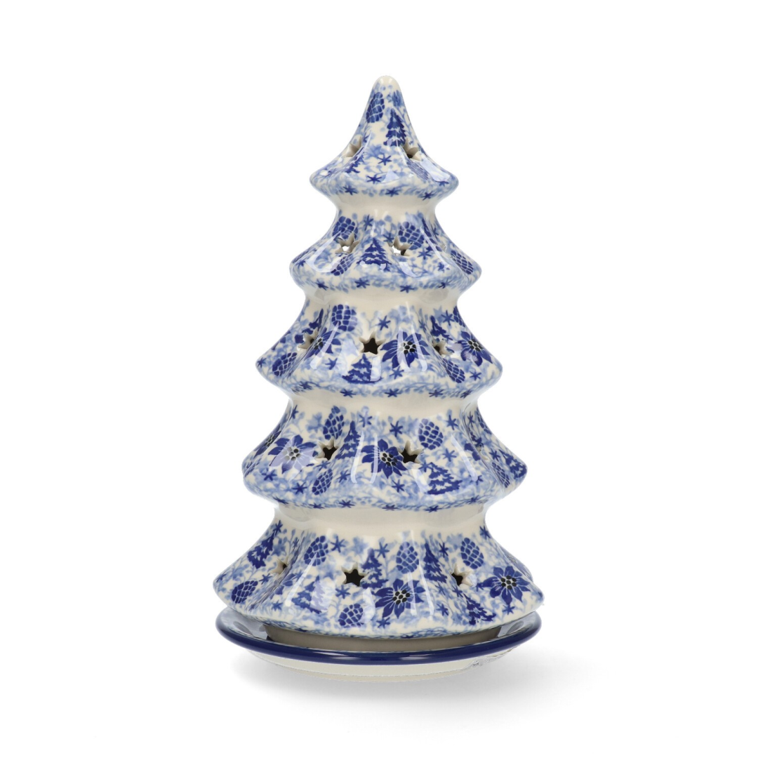 Bunzlau Theelicht kerstboom 25cm Pine Tree