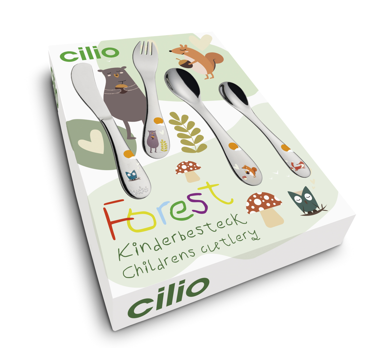 CILIO Kinderbestek FOREST 4-delig