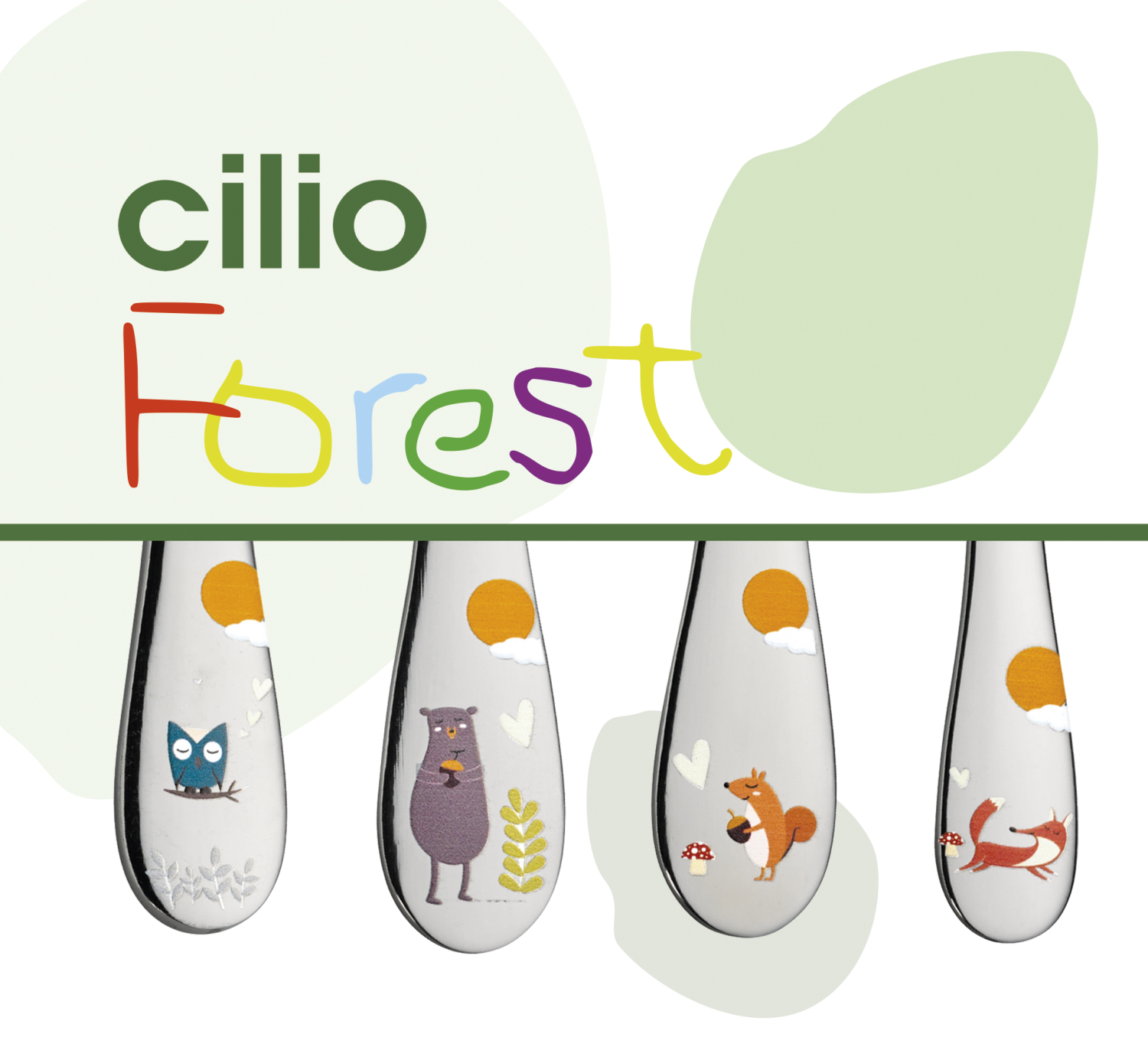 CILIO Kinderbestek FOREST 4-delig