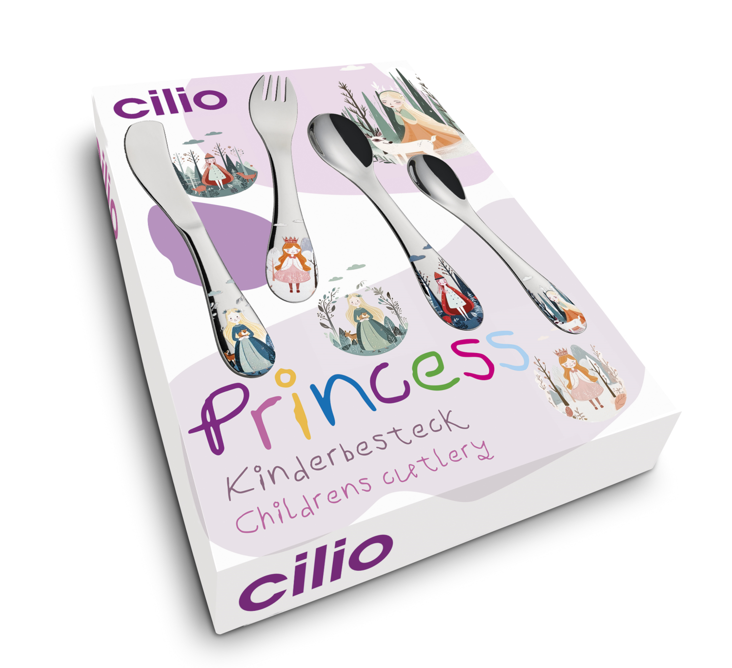 CILIO Kinderbestek PRINCESS 4-delig