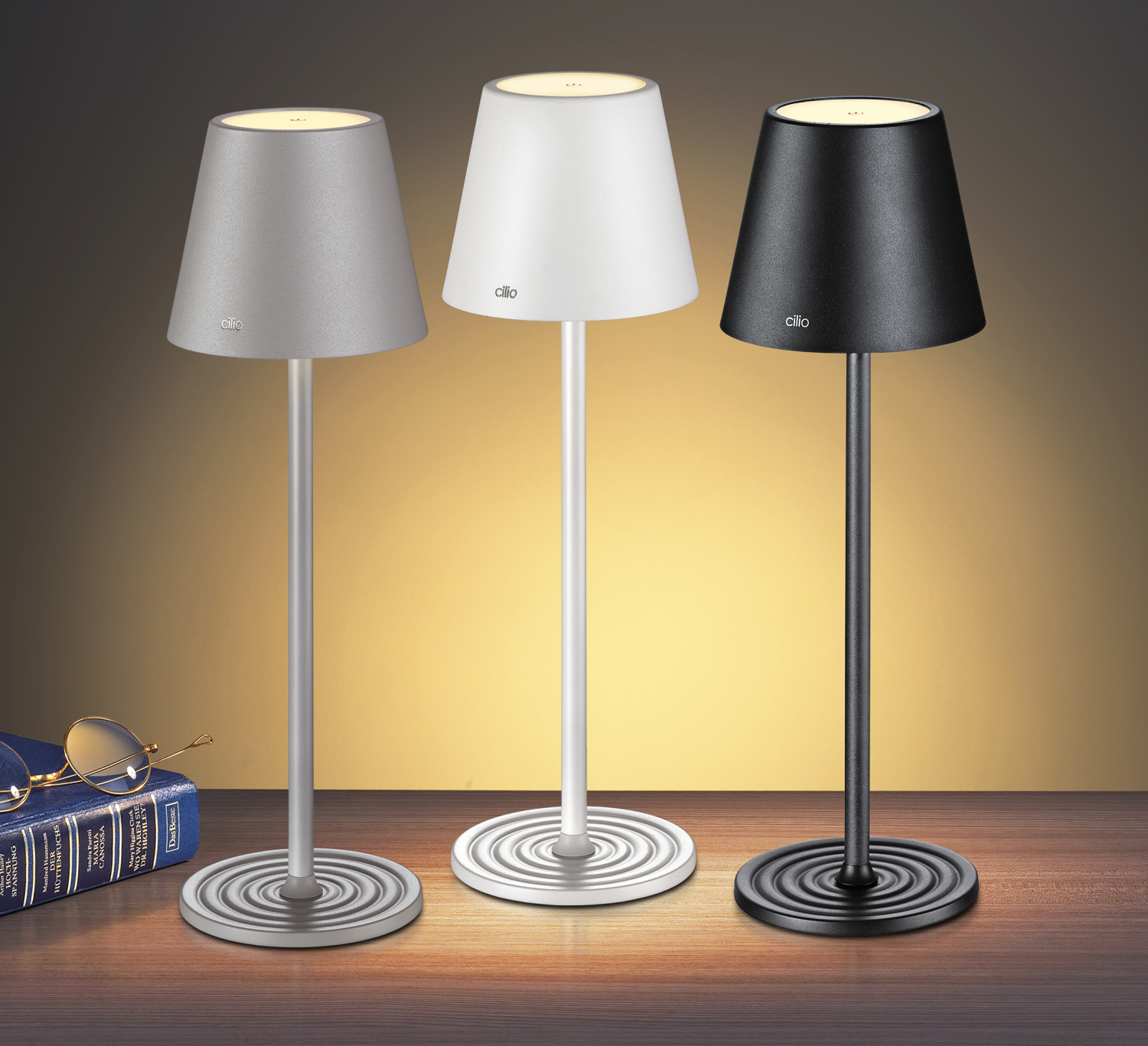 CILIO LED tafellamp SOLE grijs