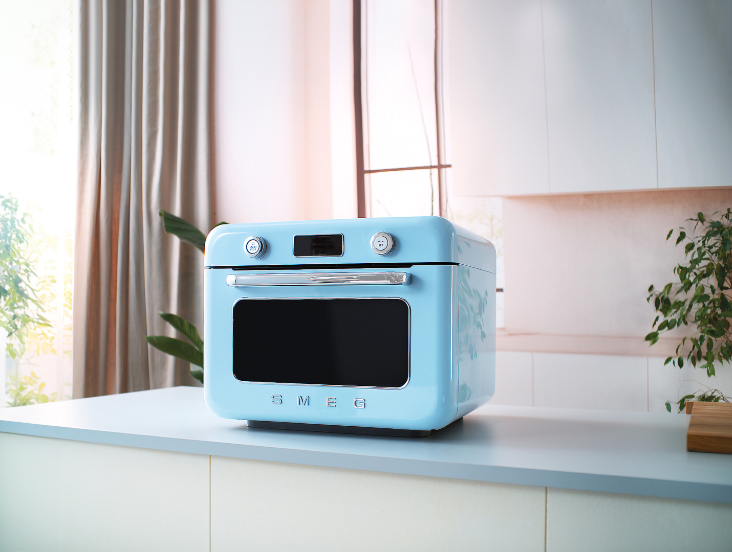 Combi stoomoven Pastel Blauw