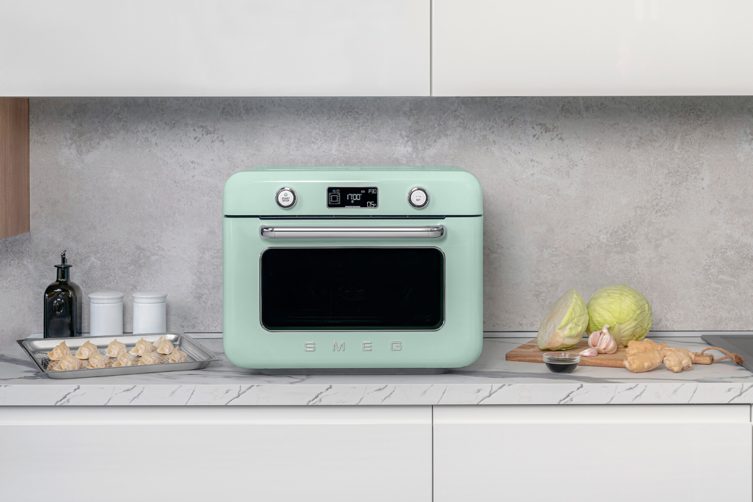 Combi stoomoven Pastel Groen