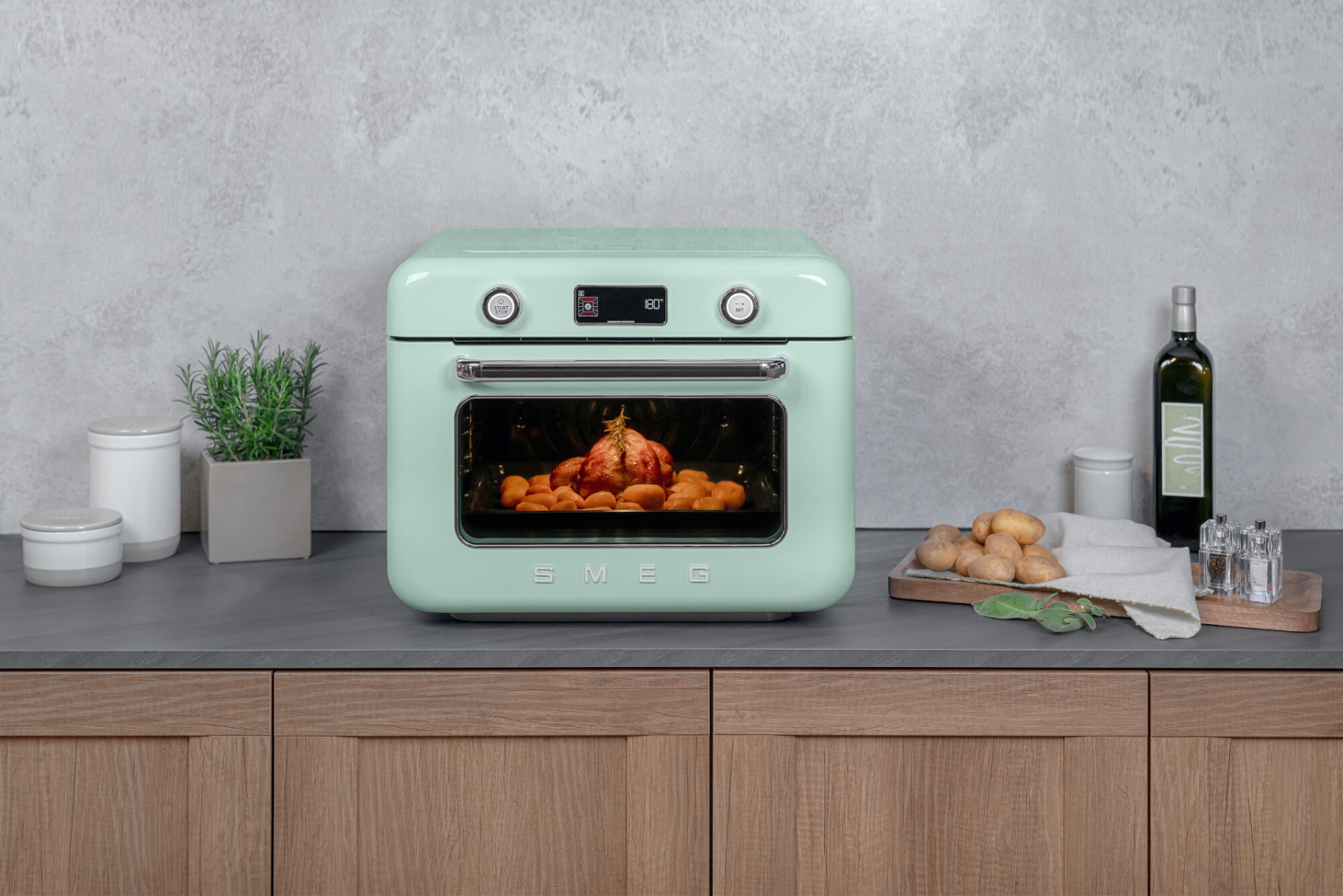 Combi stoomoven Pastel Groen