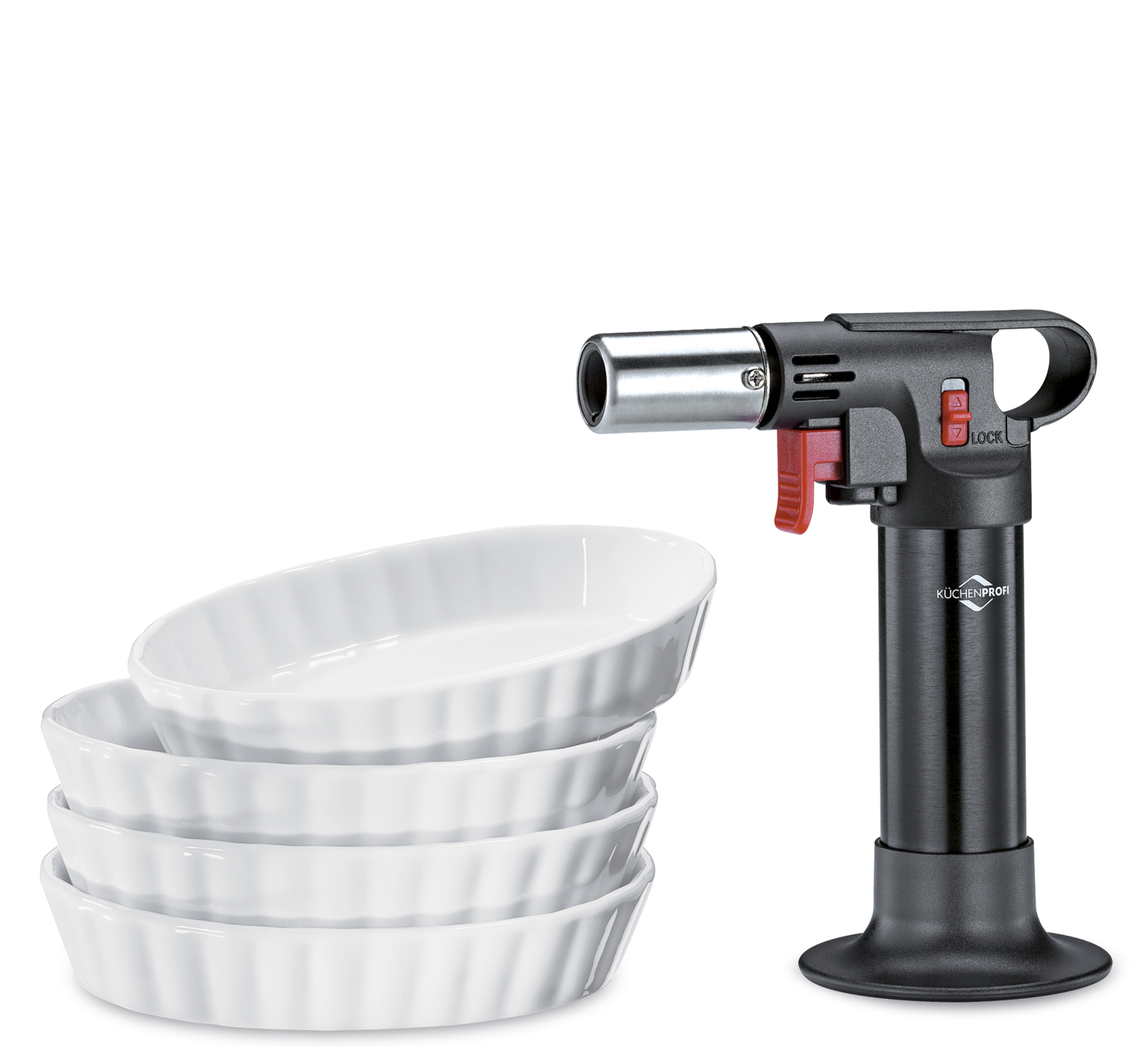 Crème Brûlée set CLASSIC, 5-delig