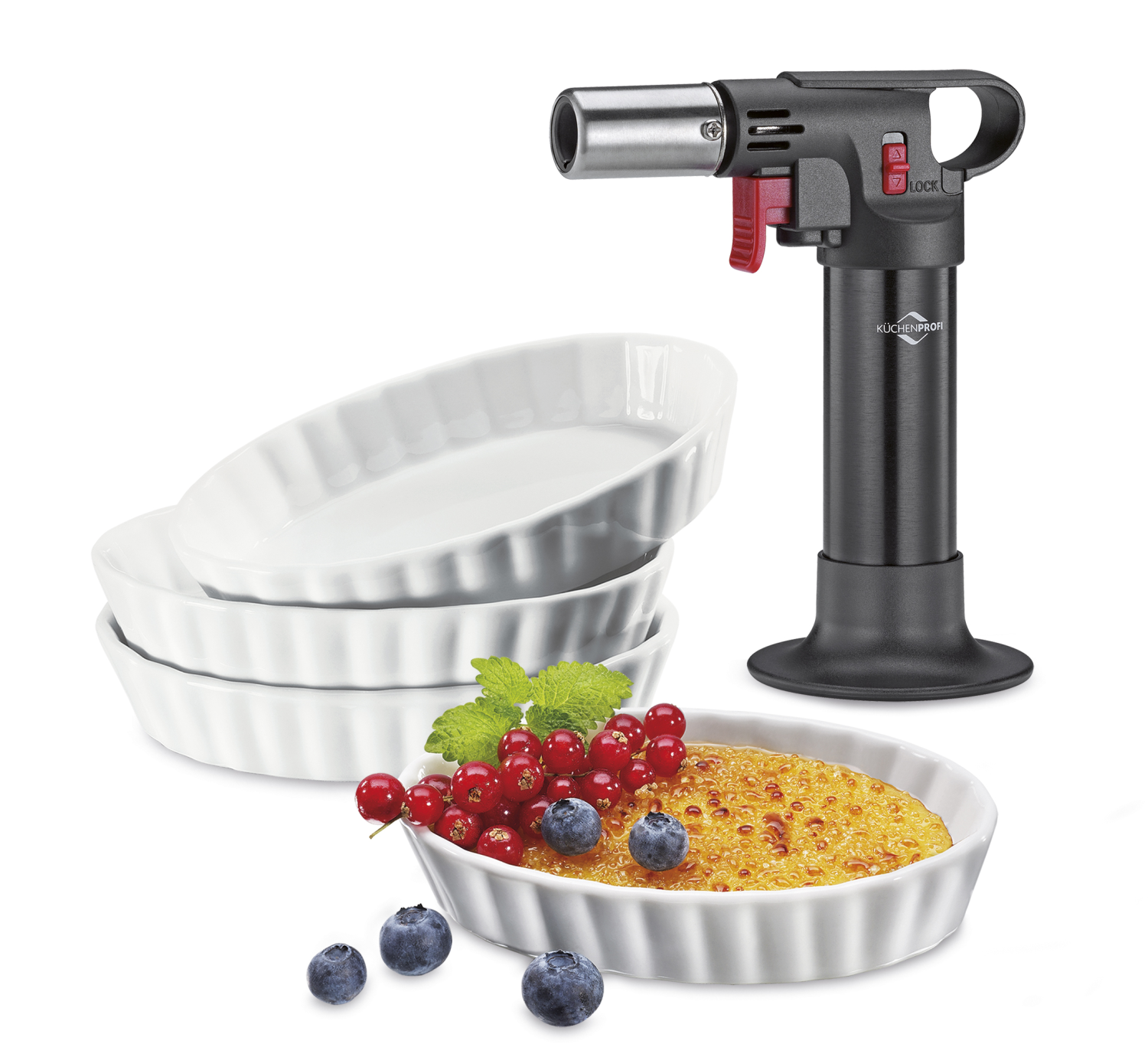 Crème Brûlée set CLASSIC, 5-delig