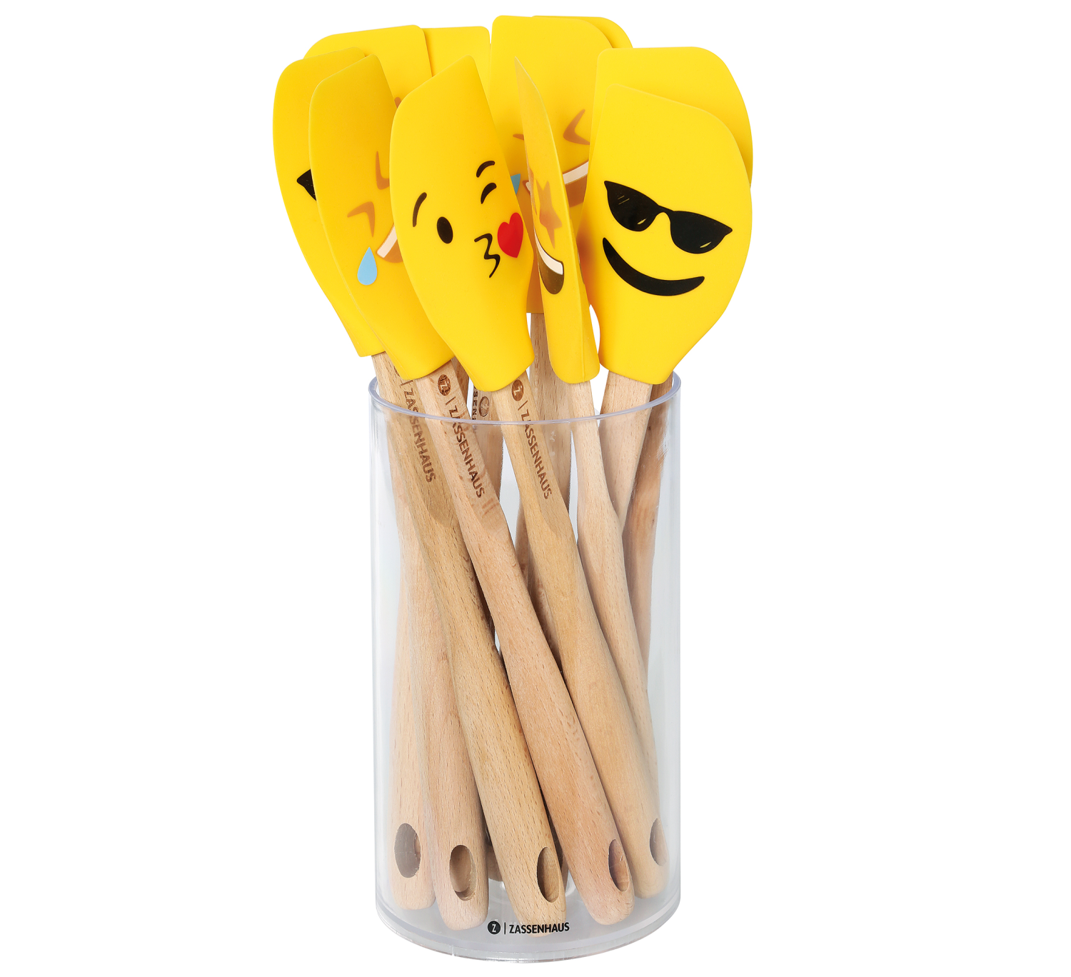 Deegschraper SMILEY2 gesorteerd, beukenhout 30,5cm