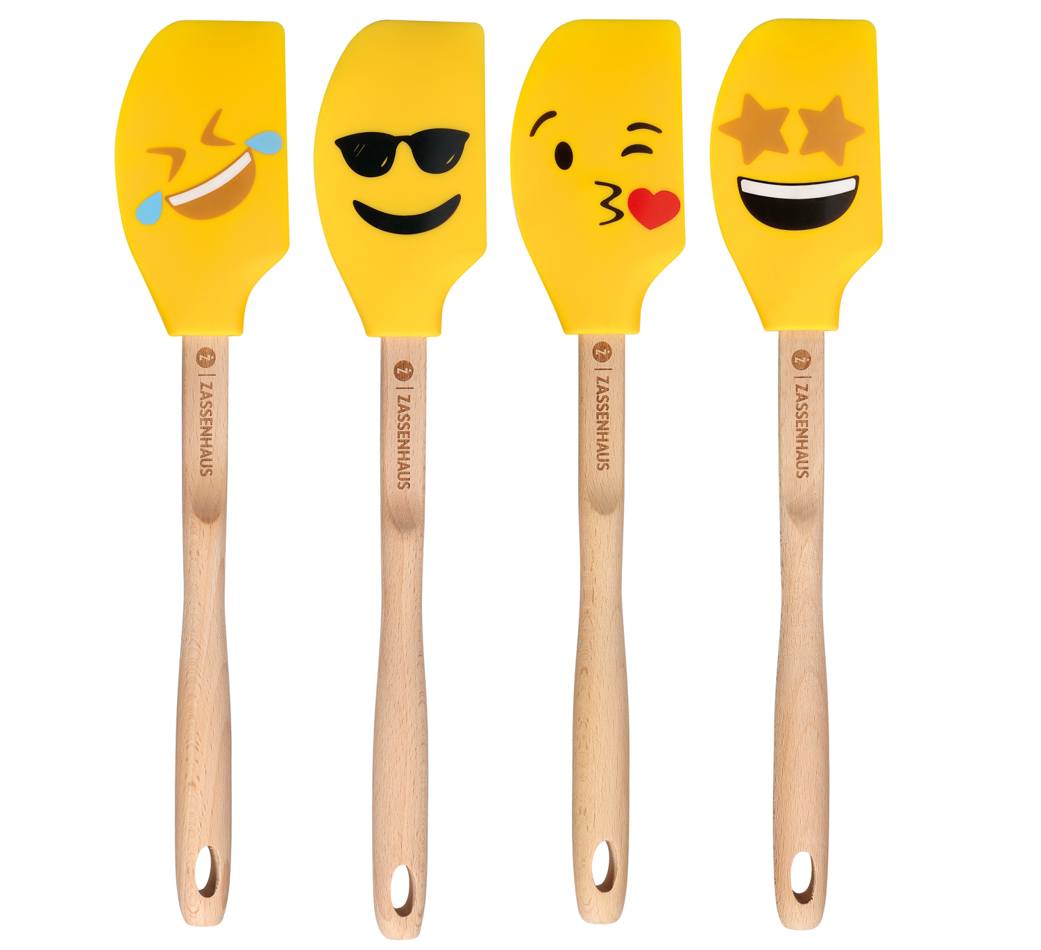 Deegschraper SMILEY2 gesorteerd, beukenhout 30,5cm