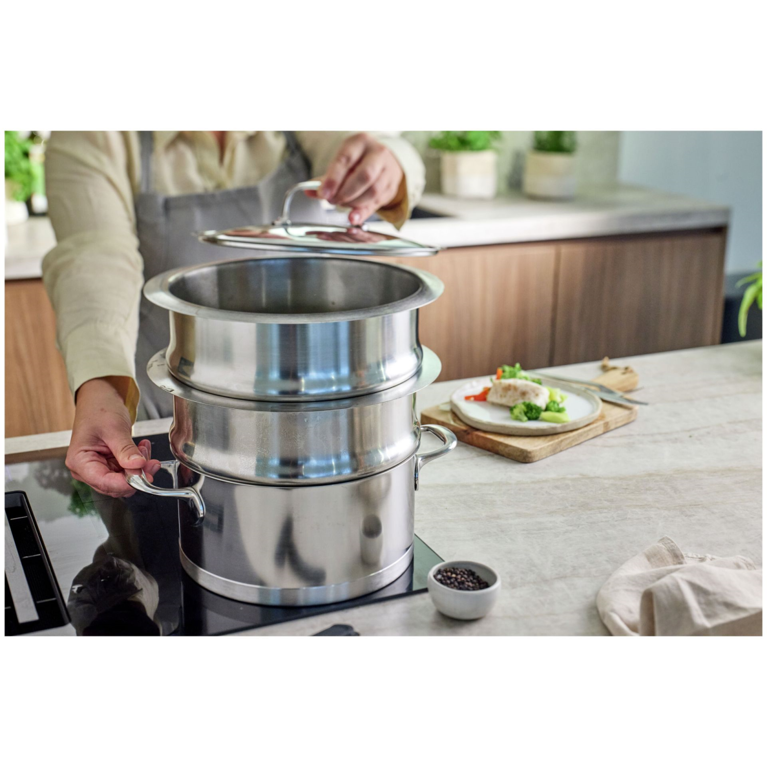 Demeyere Specialties 5 Stoominzetset 24 cm 3-dlg