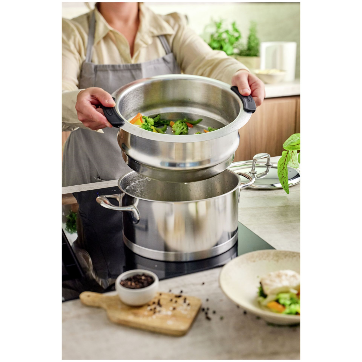 Demeyere Specialties 5 Stoominzetset 24 cm 3-dlg
