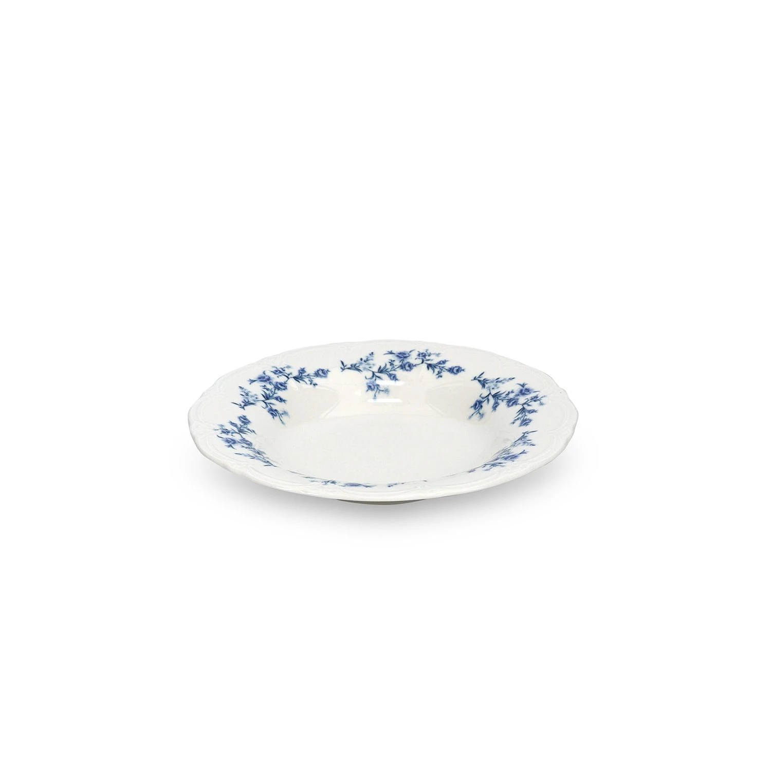 BonBistro Retro Diep Bord 23 cm Blue Flower