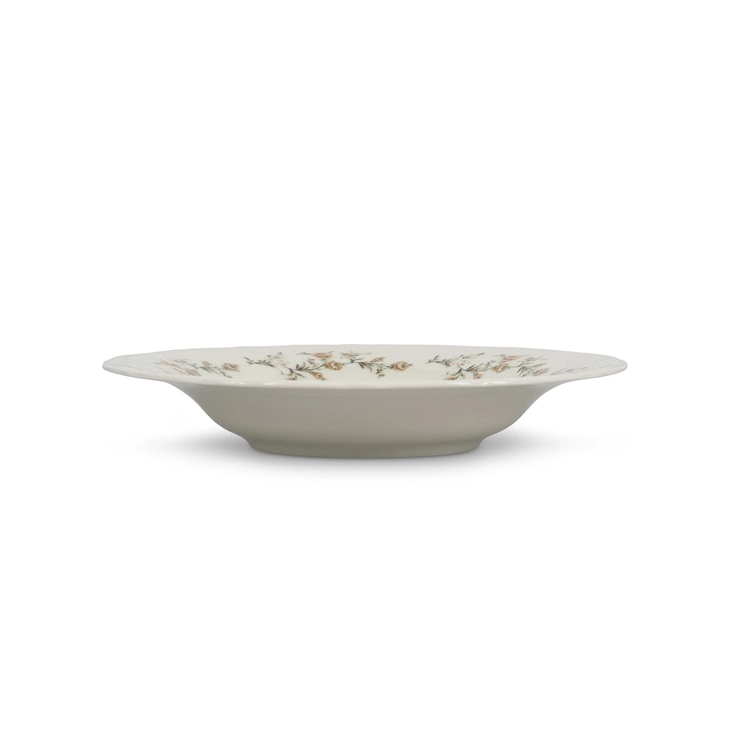 BonBistro Retro Diep Bord 23 cm Brown Flower