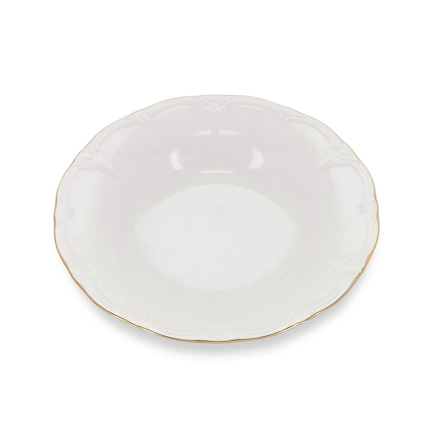 BonBistro Retro Diep Bord 23 cm Gouden Rand