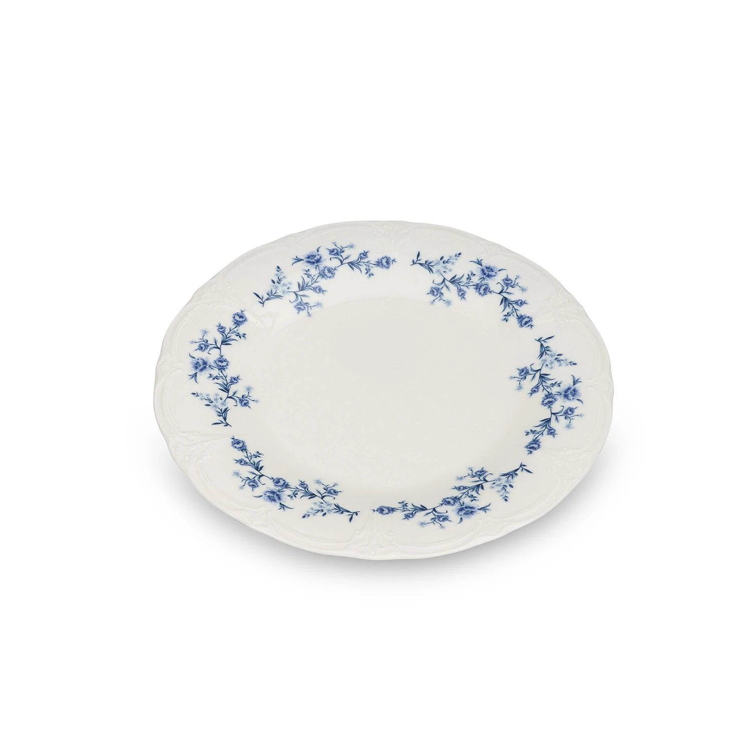 BonBistro Retro Plat Bord 27,5 cm Blue Flower