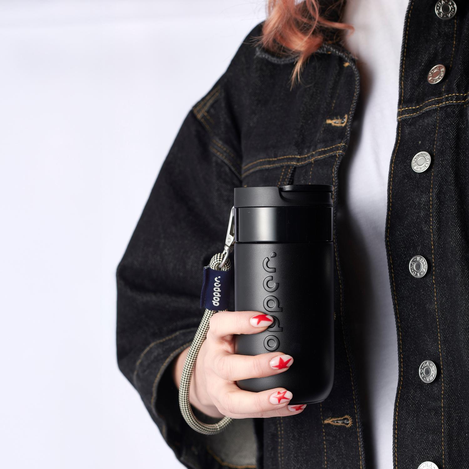 Dopper Travel Mug Blazing Black 300ml