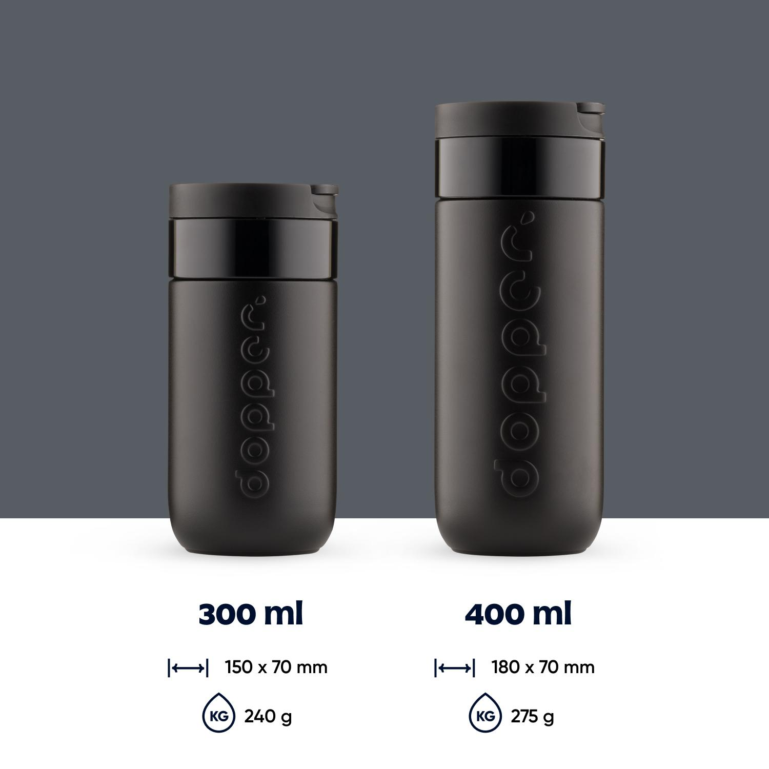 Dopper Travel Mug Blazing Black 400ml