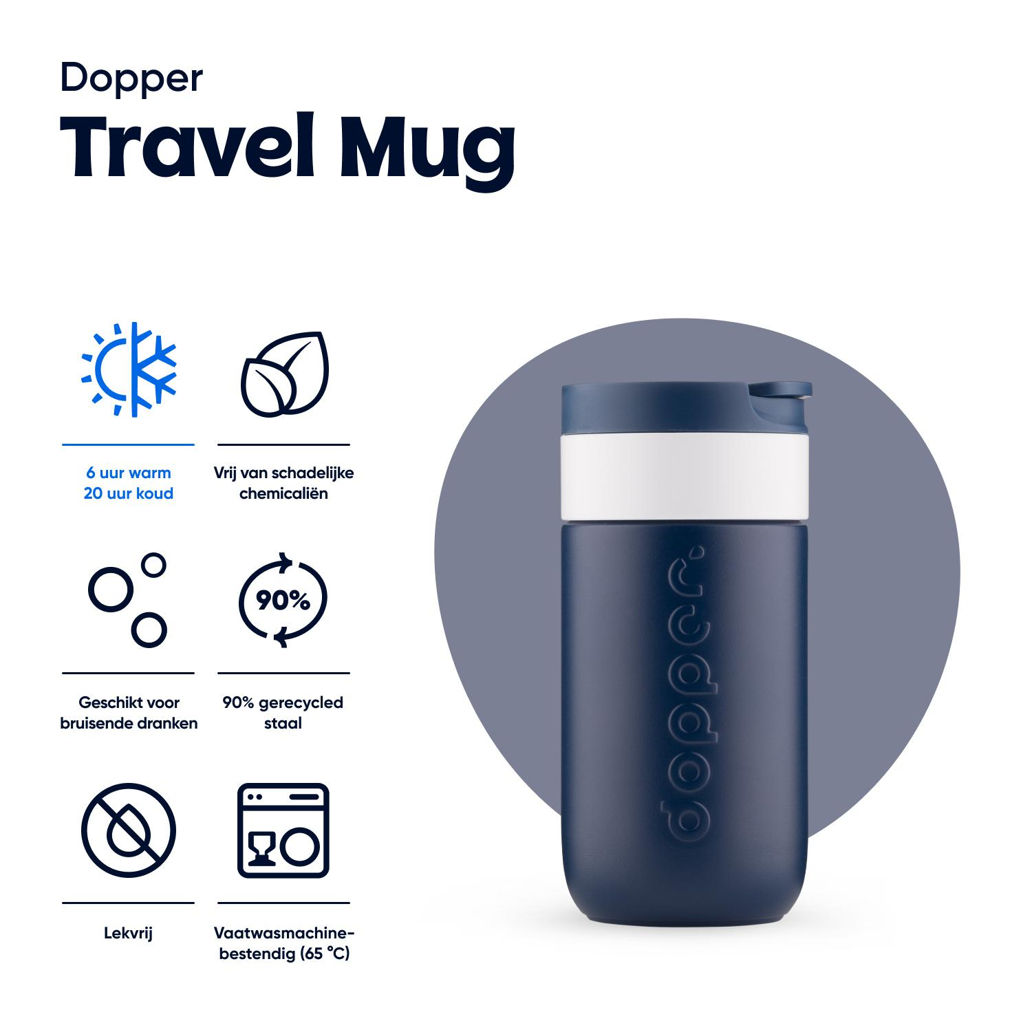 Dopper Travel Mug Breaker Blue 300ml