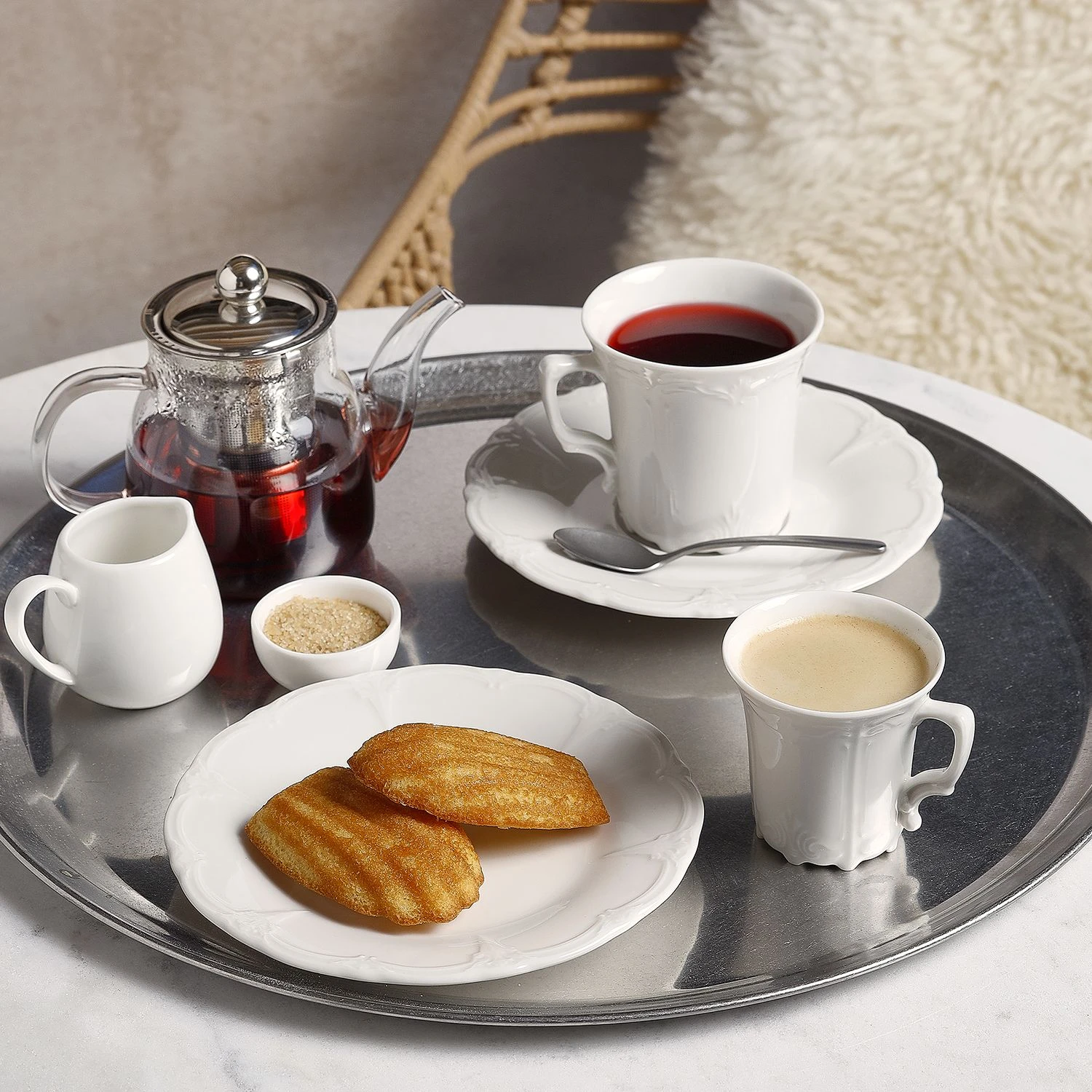 BonBistro Retro Plat Bord 16 cm Ivoor