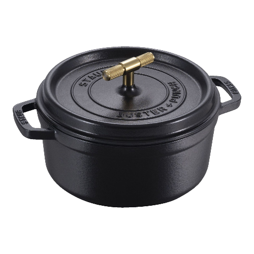 Staub Buster & Punch Gietijzeren braadpan Ø 24 cm Zwart