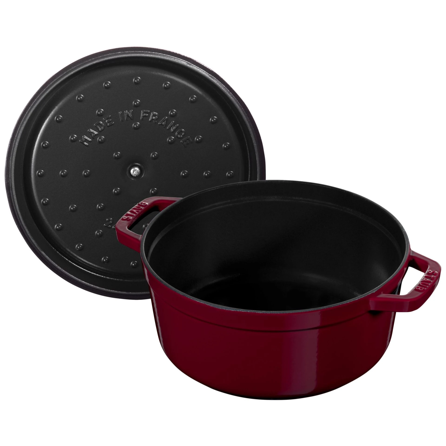 Gietijzeren braadpan Ø 26 cm Bordeaux