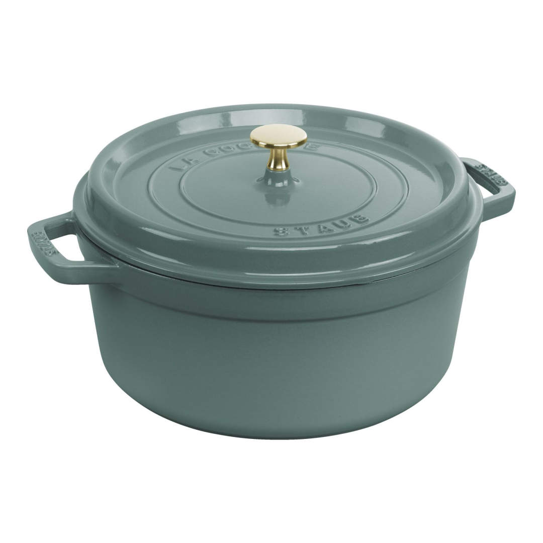 Staub Gietijzeren braadpan Ø 28 cm eucalyptus