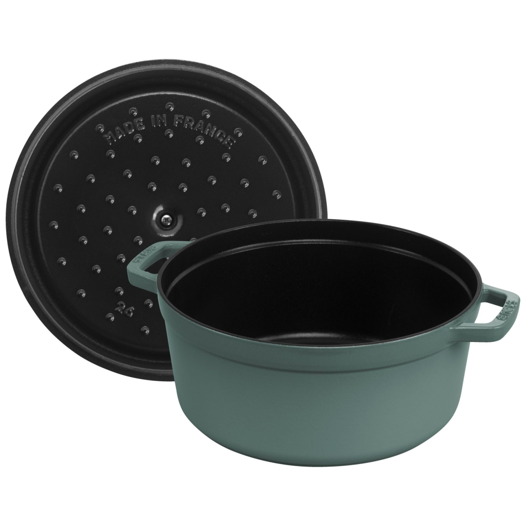 Staub Gietijzeren braadpan Ø 28 cm eucalyptus