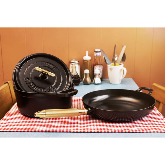 Staub Buster & Punch Gietijzeren Koekenpan Ø 28 cm