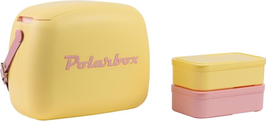 Polarbox Koelbox 6L + 2x Lunchbox  GEEL