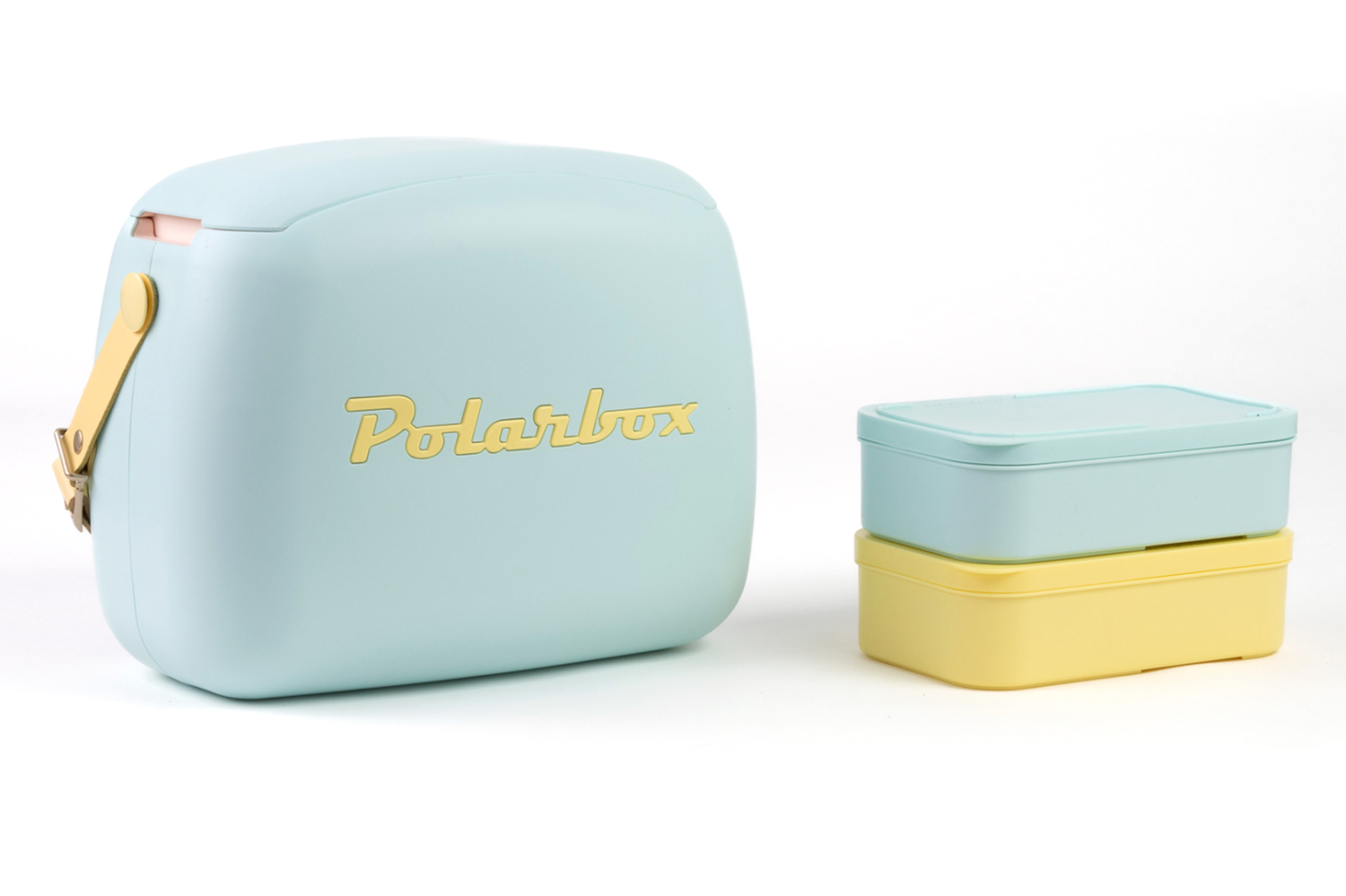 Polarbox Koelbox 6L + 2x Lunchbox  LICHTBLAUW