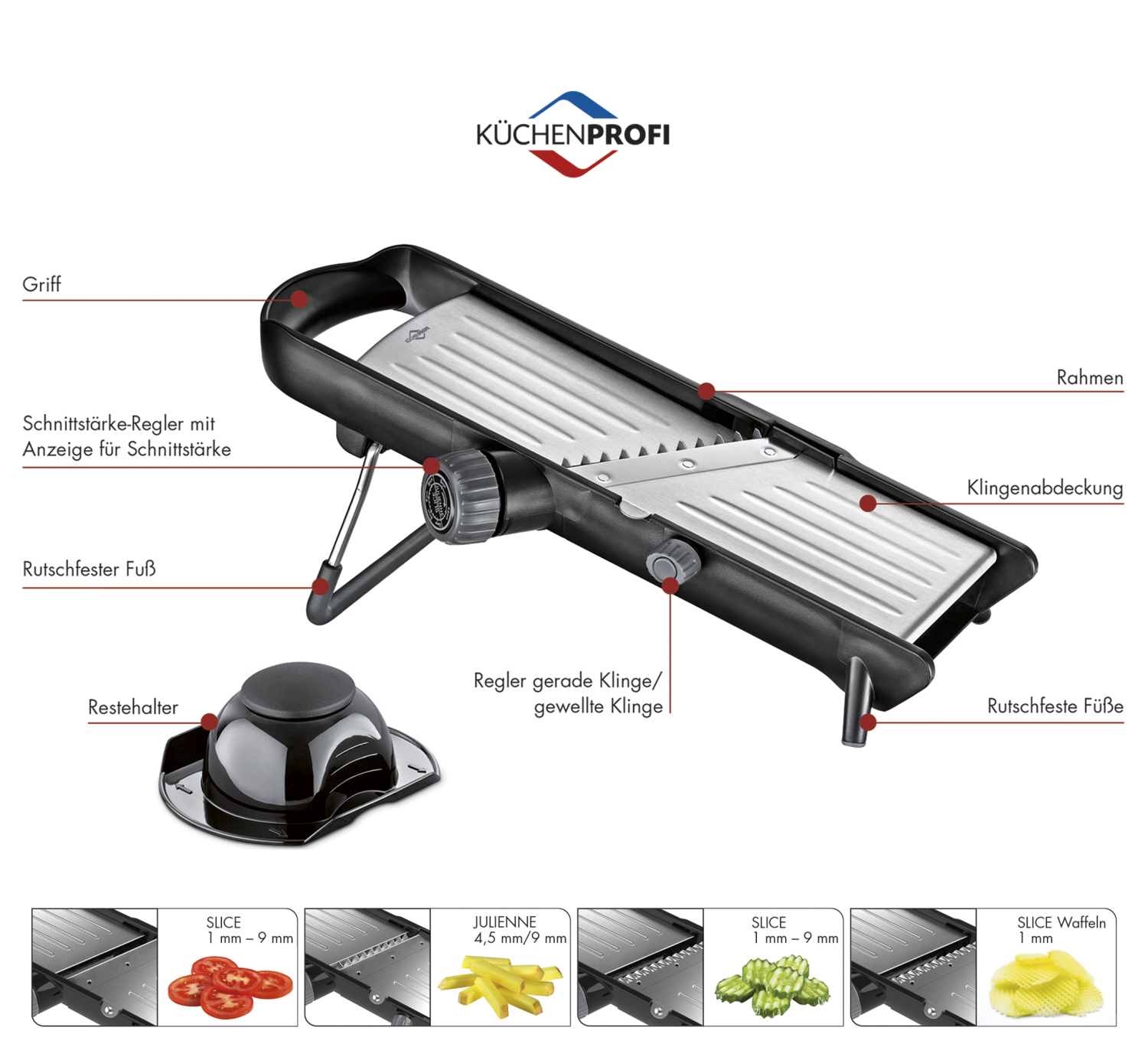 KÜCHENPROFI Mandoline COMFORT