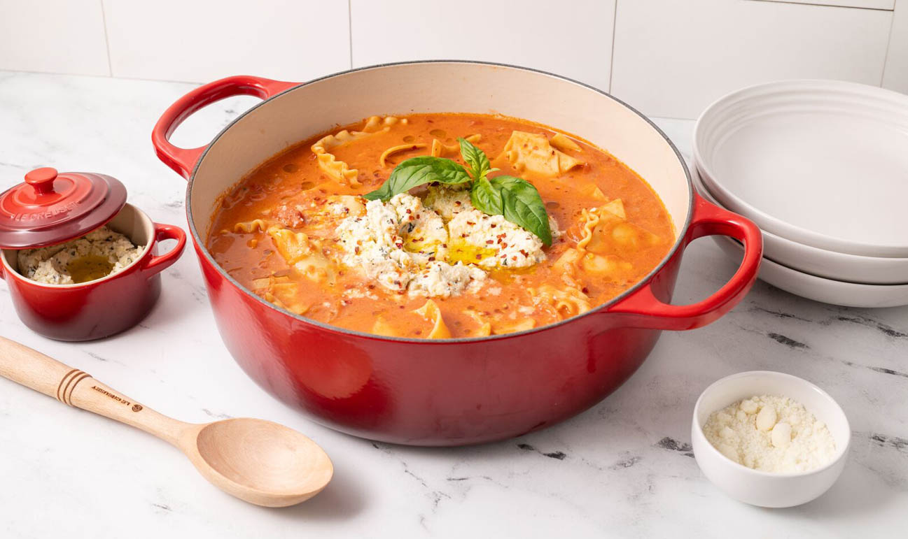 Lage Braad-/Stoofpan Sauteuse 24 cm Kersenrood